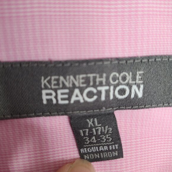 Set of Kenneth Cole Pink & Green Button Up Non Iron Regular Long Sleeve Shirts - Picture 16 of 16